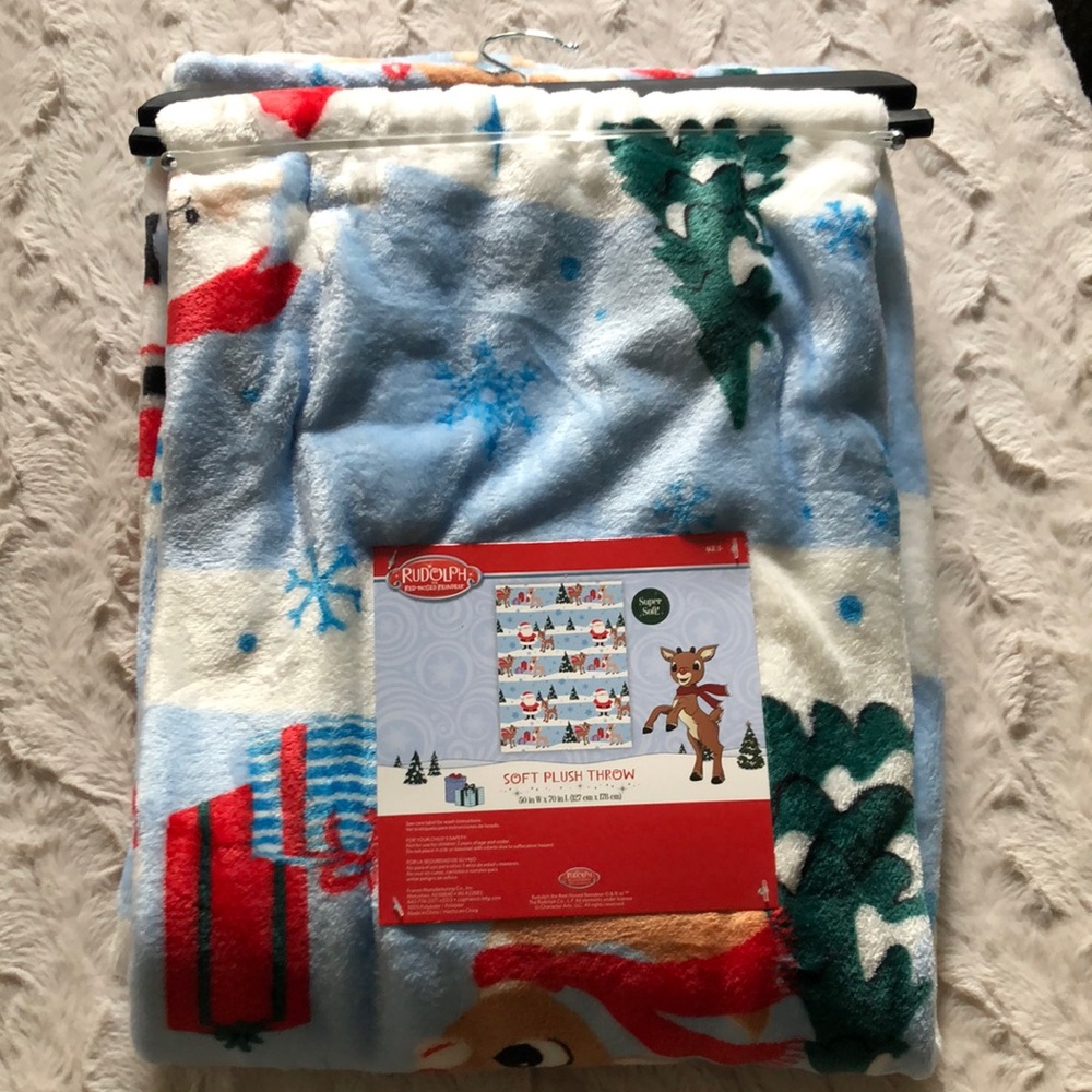 Rudolph the Red Nosed Reindeer Throw Blanket